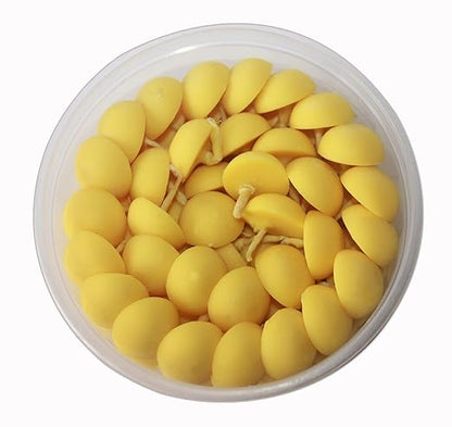 Phool Batti Small Cow Ghee Diya for Puja, 100 Pcs & Vegan Ghee Batti/Wicks/Jyot for Puja Aarti