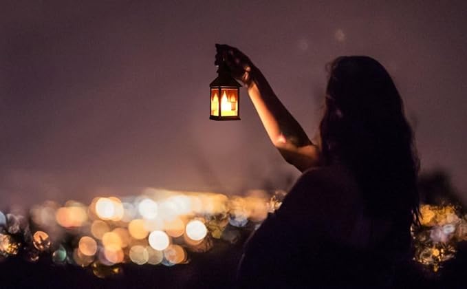 LED Lantern Hurricane Lamp