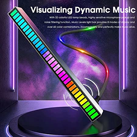 Music Levels Light RGB LED MIC Sound Level Meter Audio Spectrum Display Analyzer