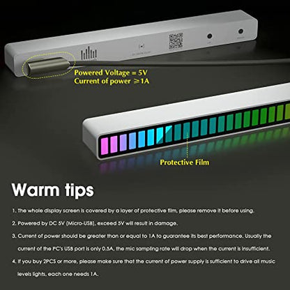 Music Levels Light RGB LED MIC Sound Level Meter Audio Spectrum Display Analyzer