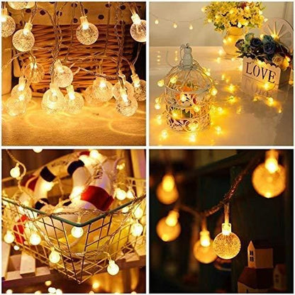 Led Crystal Bubble Ball String Fairy Lights