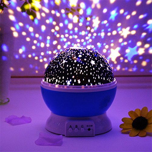 Star Master 360 Degree Moon Night Light Lamp with USB Cable (Multicolor) Pack of 1